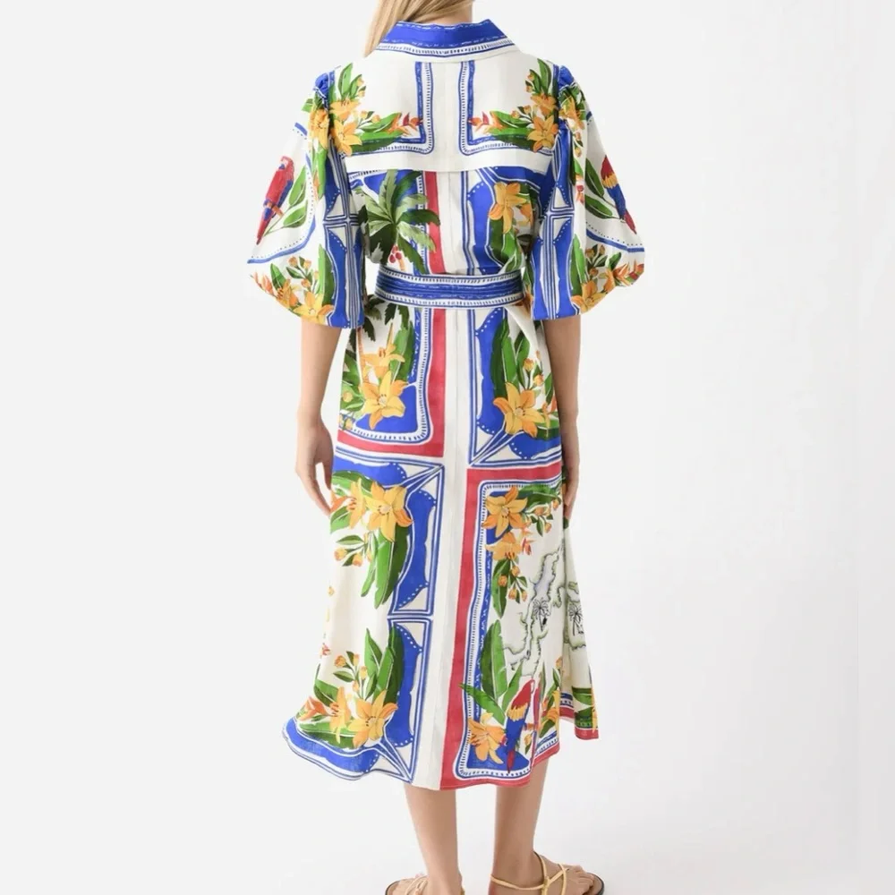 Farm Rio Maxi Dress Women’s Large - Picture 2 of 16